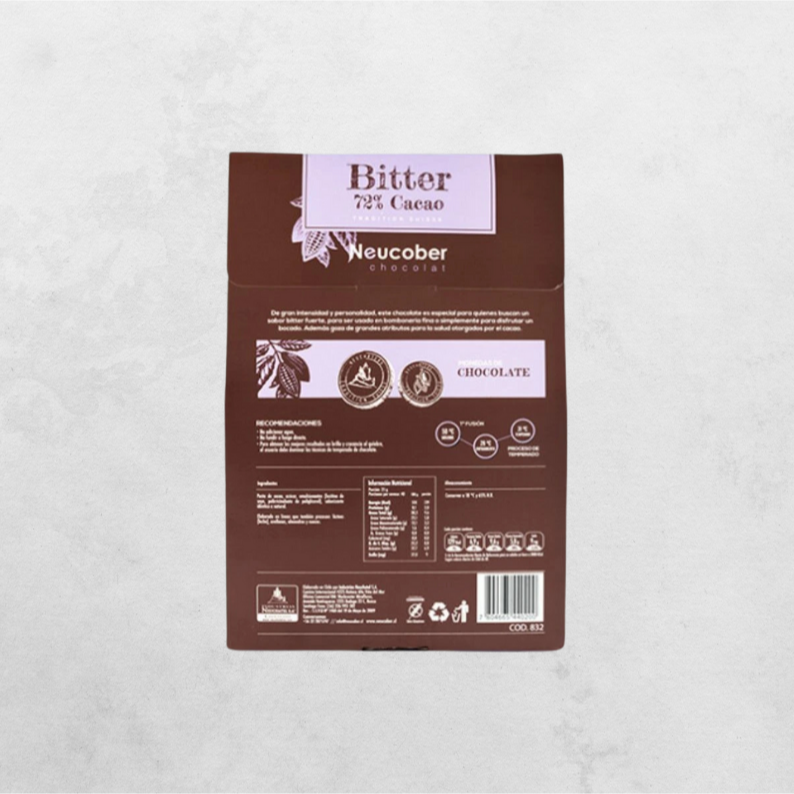 Chocolate Bitter 72% de Cacao