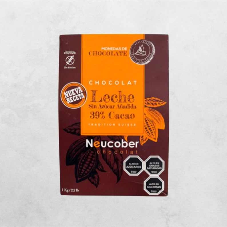 Chocolate de Leche 39% de cacao - Sin azúcar añadida