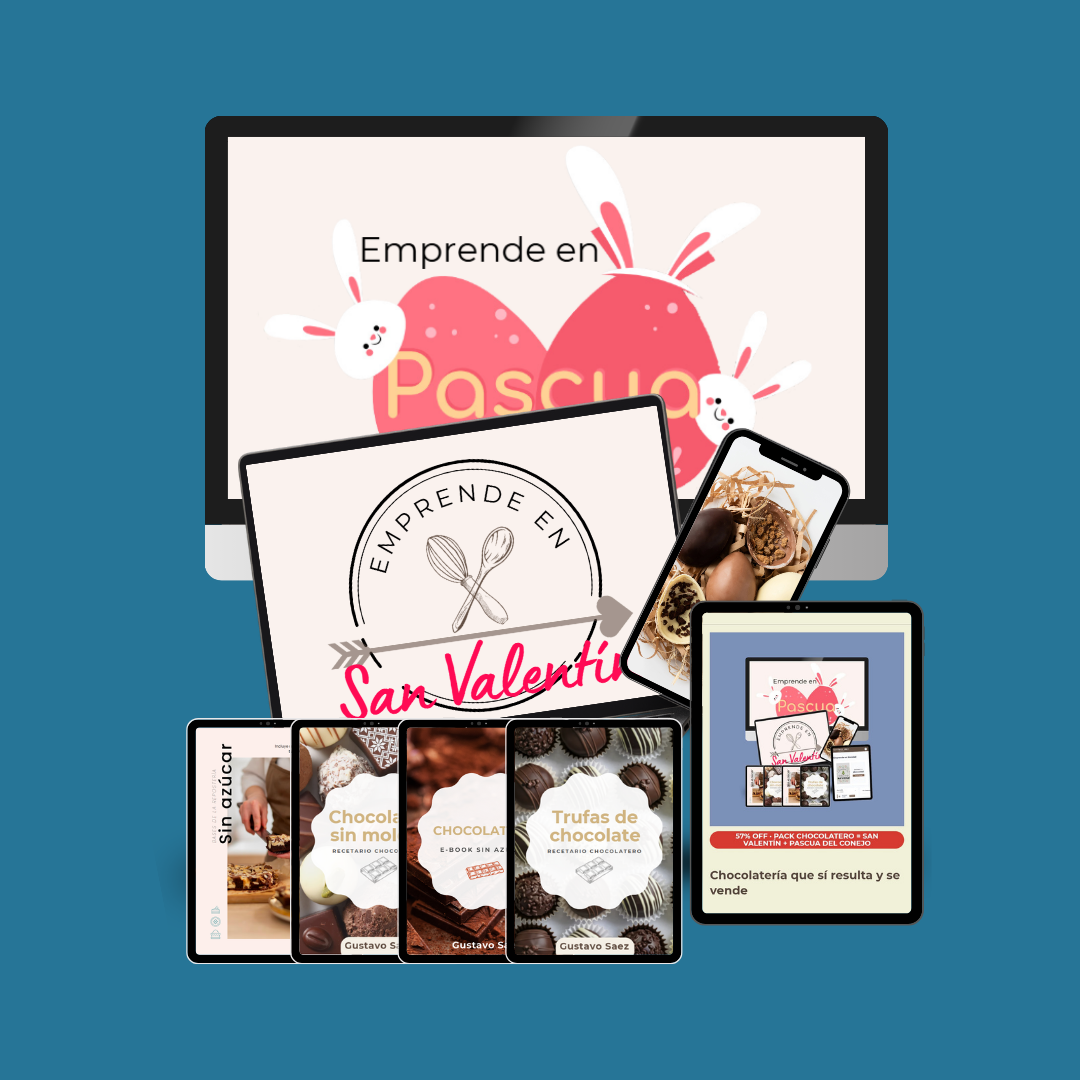 Pack Chocolatero: Emprende en Pascua del Conejo + Emprende en San Valentín