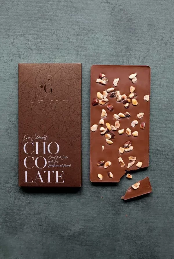Tableta de Chocolate de Leche 38% - Avellanas del Maule